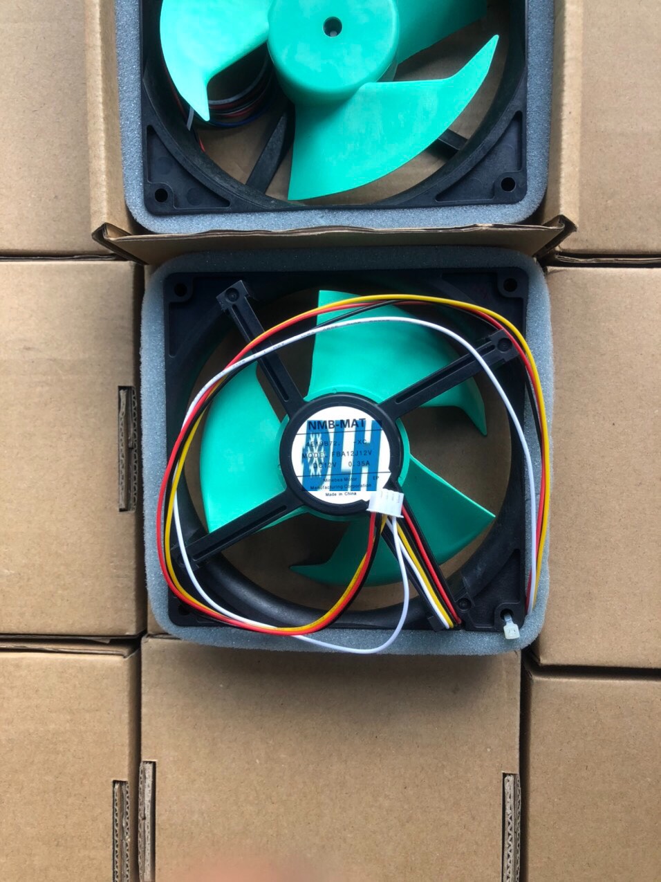 QUẠT TỦ LẠNH 12CM 4 DÂY 12V